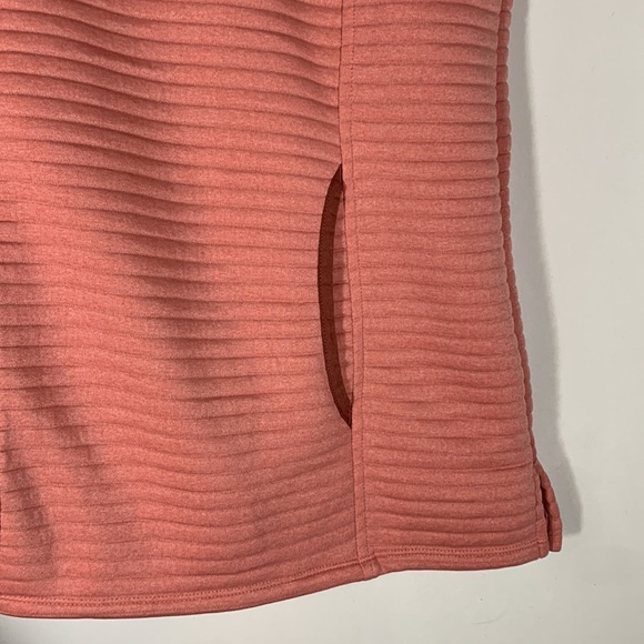 L.L Bean Pink Ribbed Zip-Up Sweater Vest - Picture 5 of 12